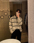 Men's Retro Lapels Knitwear Top